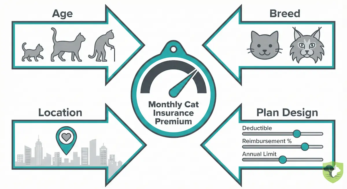 What drives cat insurance cost: age, breed, location, and plan design factors